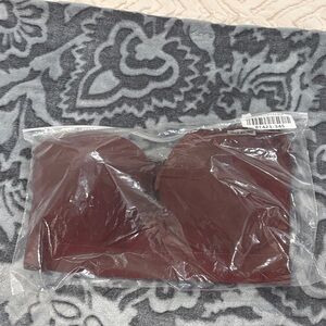 Strapless Burgundy Top